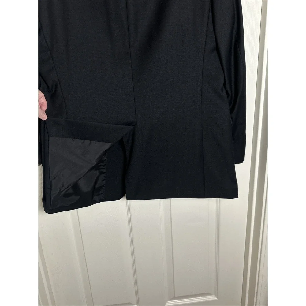 Lauren Ralph Lauren Men's Black Blazer 42L 100% Wool Classic‎ Waterbury Buttons